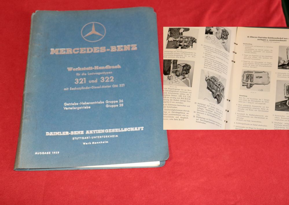 LKW Mercedes  321, 322   Getriebe, Verteilergetriebe