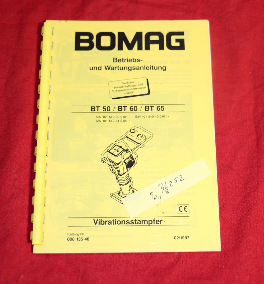 BOMAG Stampfer BT 50 , BT 60, BT 65