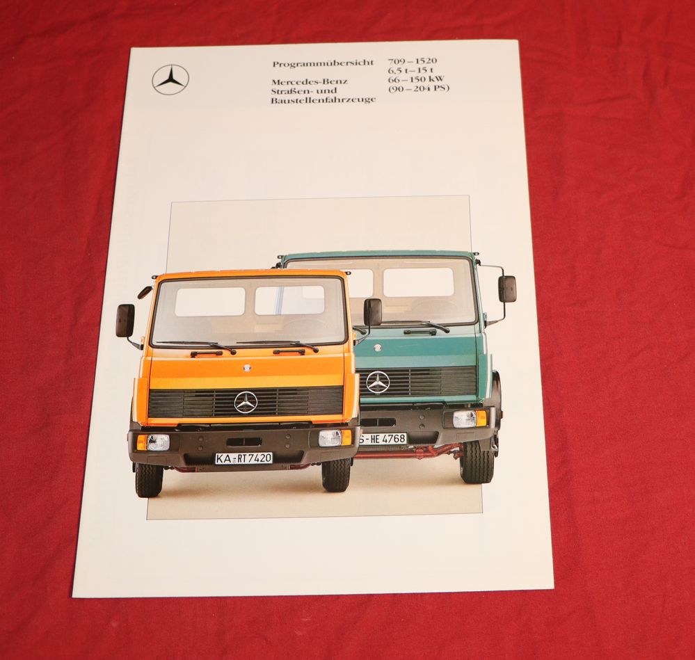 Mercedes LK Programmübersicht LKW 709 - 1520  6,5 - 15 t Prospekt