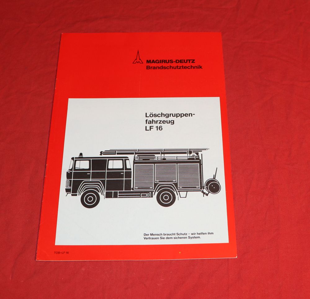 Magirus Löschgruppenfahrzeug LF 16 Prospekt Feuerwehr