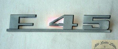 Schriftzug, Emblem Hanomag  F 45