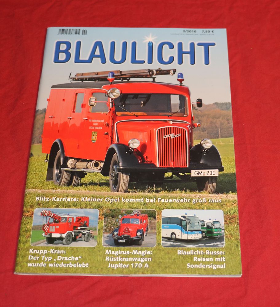 Blaulicht  Heft 2 / 2010 , Zeitschrift Feuerwehr