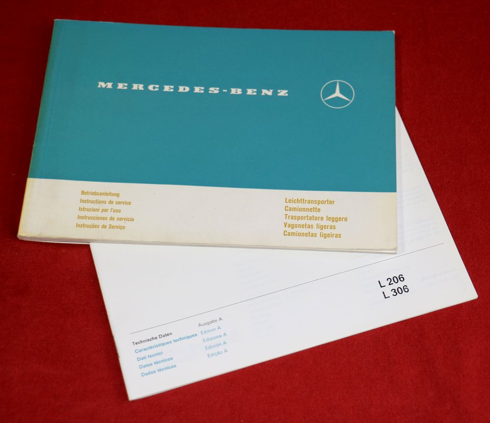 Mercedes L 206 , L 306  Leichttransporter Betriebsanleitung