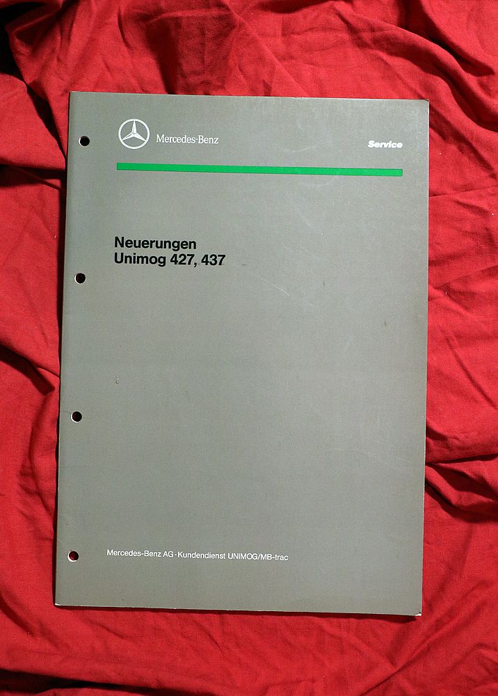 Neuerungen Unimog 427 - 437 , Kundendienst Service 1991