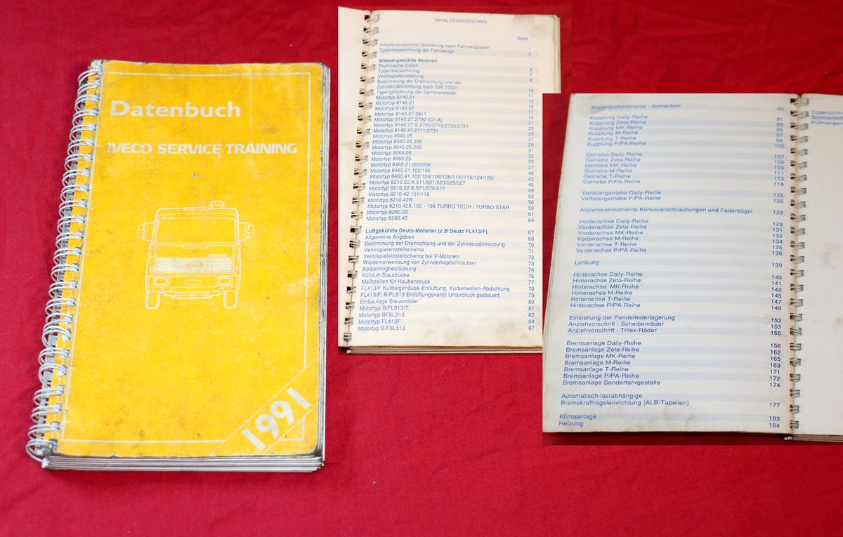 Datenbuch Iveco Service Training 1991