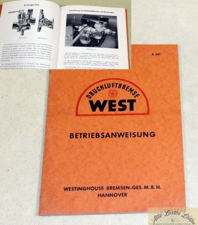 WEST    Druckluftbremse , Westinghouse