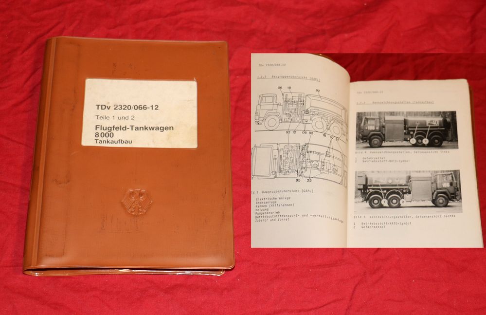 TDv  Tankwagen Aufbau 8000 L  auf Magirus 320 D 20  FAT