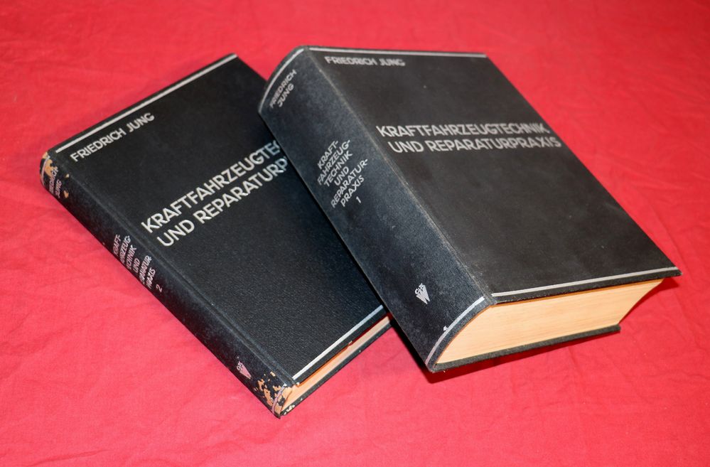Kraftfahrzeugtechnik und Reparaturpraxis , 1938 , Jung , Band 1 + 2