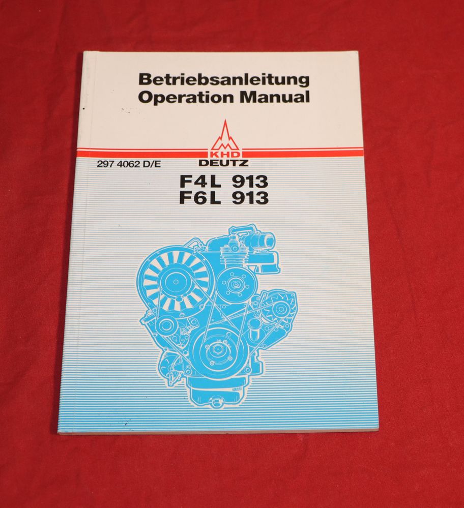 Deutz F 4 + 6 L 913 Motor Anleitung