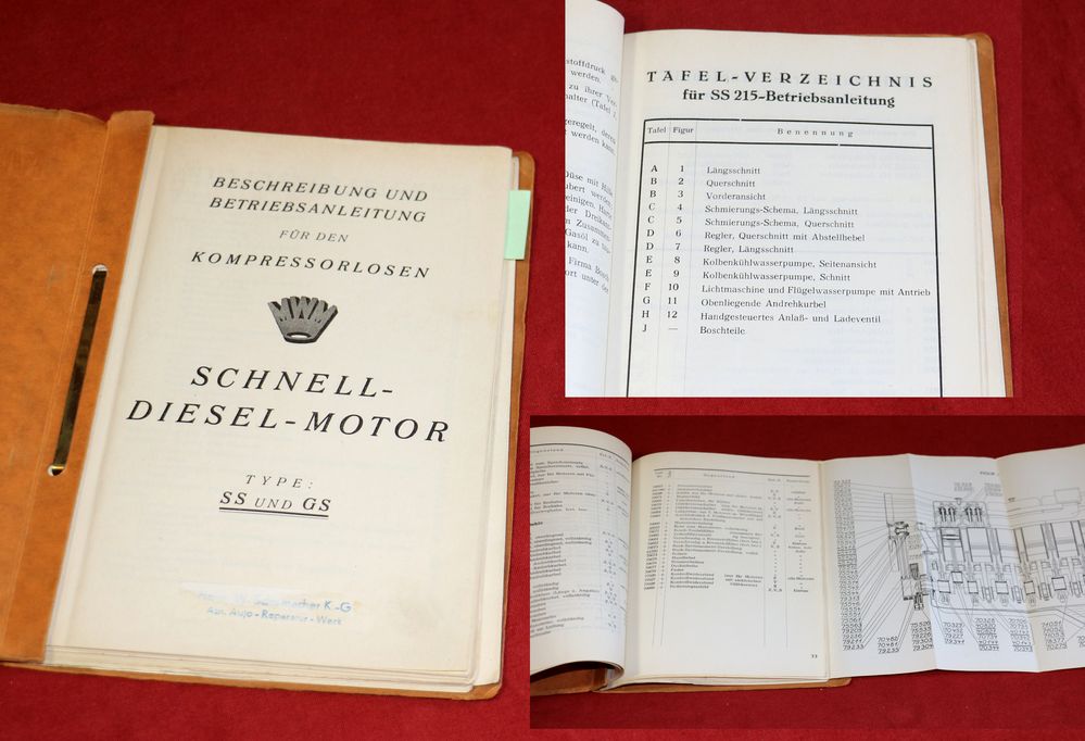 MWM Schnell Diesel Motor MWM Typ SS und GS 215