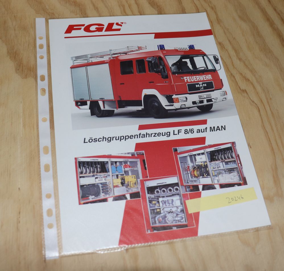 FGL Feuerwehr LF 8 / 6  auf MAN Prospekt
