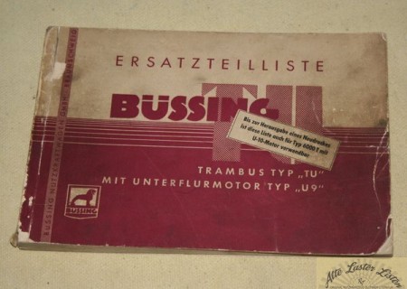 Büssing Trambus TU mit Motor U 9