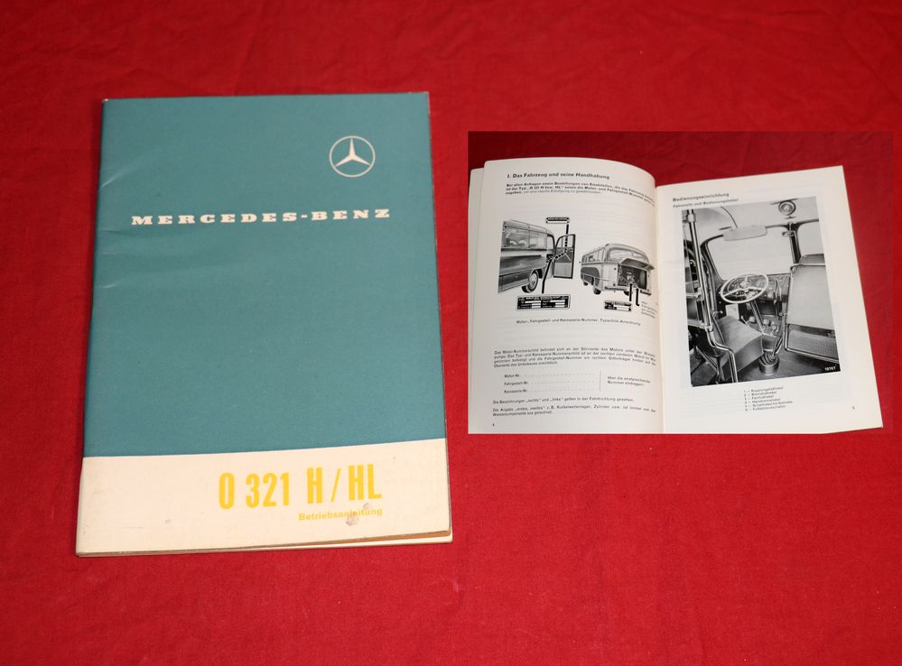 Mercedes O 321 H / HL Betriebsanleitung Omnibus