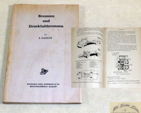 Lehrbuch , Bremsen und Druckluftbremsen ,  Habeck