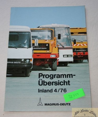 Magirus Programmübersicht Inland 4 / 76 Prospekt