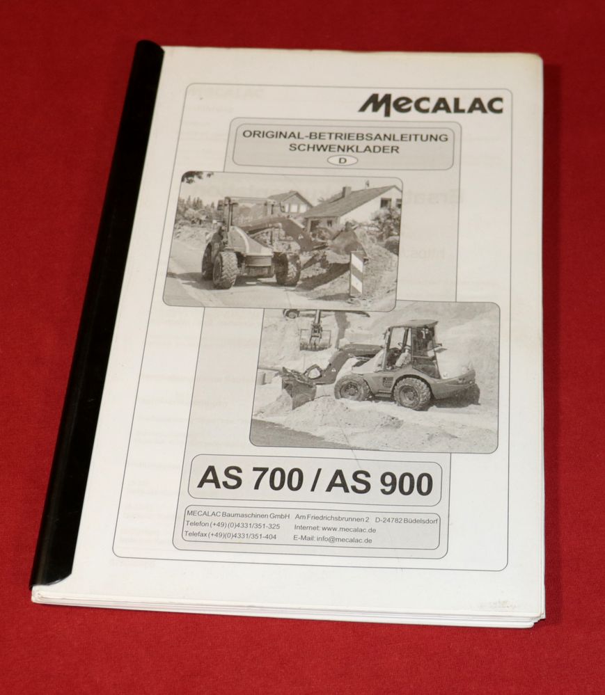 51097 MECALAC  Schwenklader AS 700, AS 900 Ahlmann