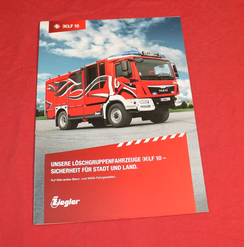  Feuerwehr, Ziegler HLF 10 Löschgruppenfahrzeuge Prospekt 