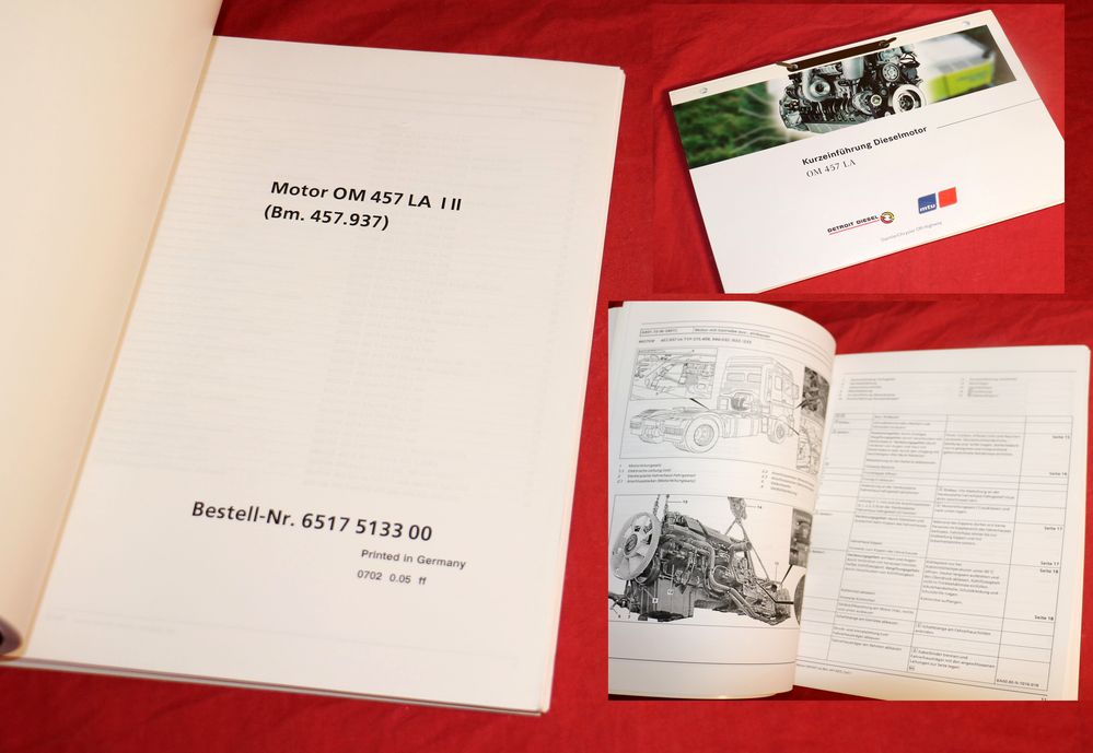 Mercedes Motor OM 457 LA Werkstatthandbuch