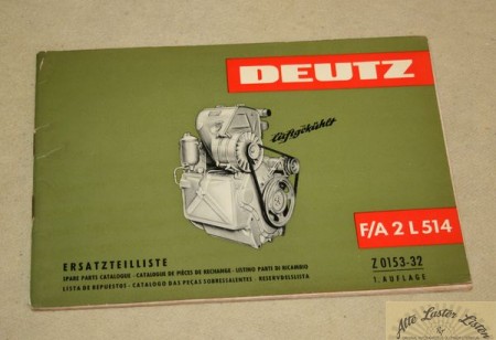 2 Zylinder Deutz 514 Motor ,  F / A  2 L 514