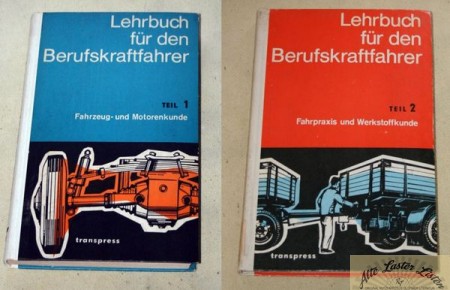 Lehrbuch  für Berufskraftfahrer, Band 1 + 2 , transpress