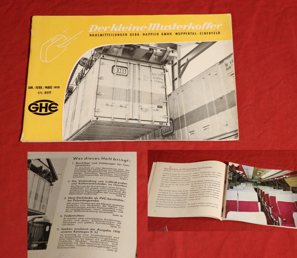 52836 GHE HAPPICH - Der kleine Musterkoffer , Hausmitteilung Heft 171