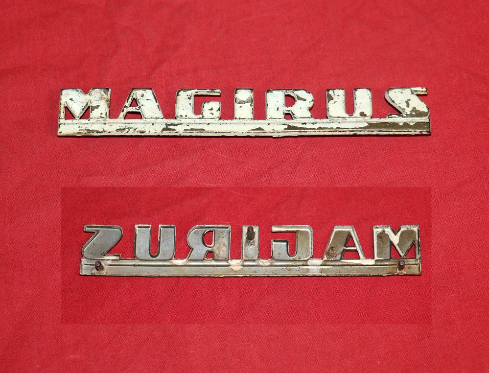 Schriftzug Magirus für Motorhaube