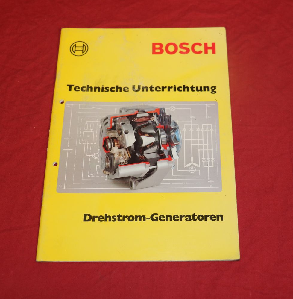 BOSCH Drehstrom Generatoren , Lichtmaschine , Technische Unterrichtung