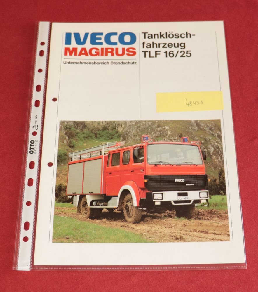 Iveco Magirus TLF 16 / 25 , Prospekt Feuerwehr