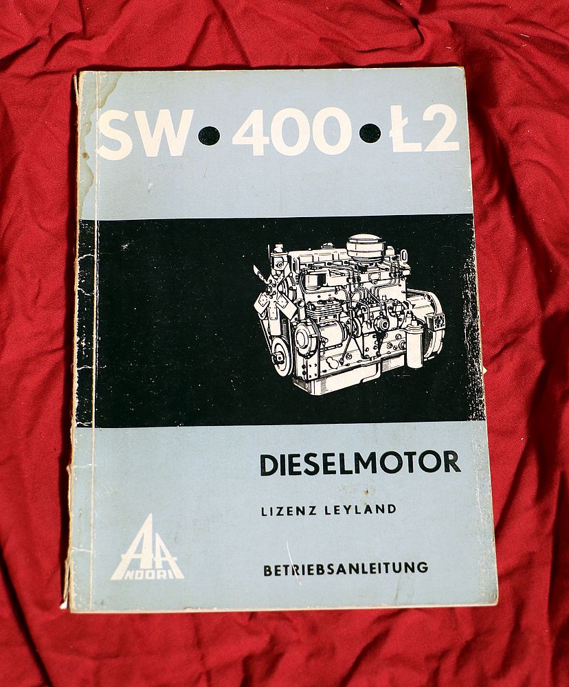 Motor SW 400 L2 , Lizenz Leyland  Betriebsanleitung