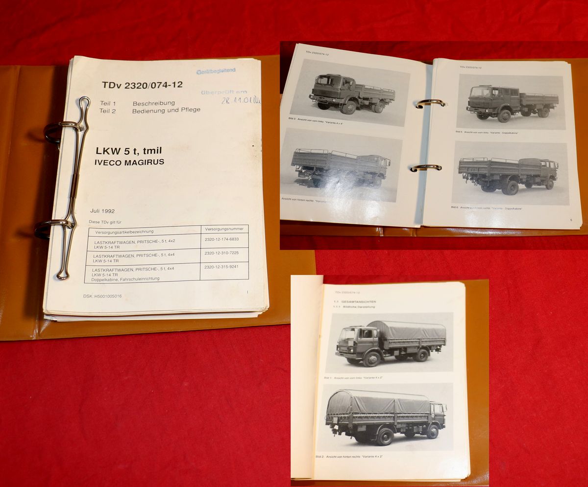 Magirus Iveco 110 - 17 4x4 TDV Bundeswehr Betriebsanleitung