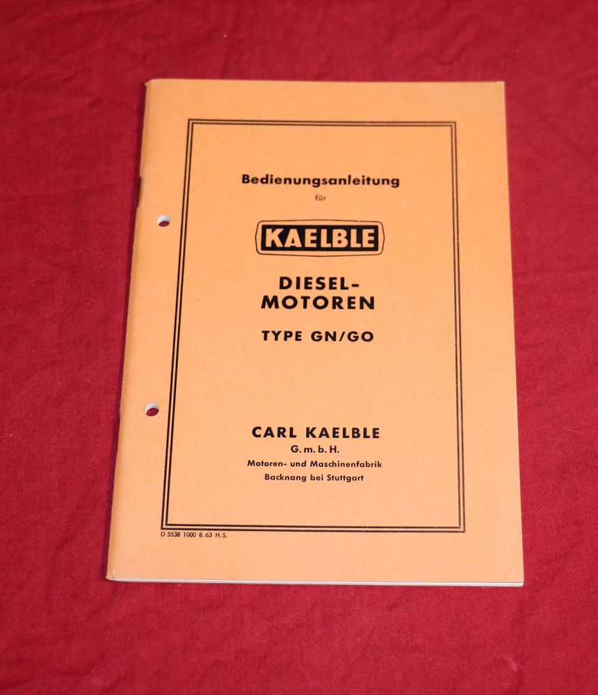 Kaelble Motoren Typ GN und GO 130