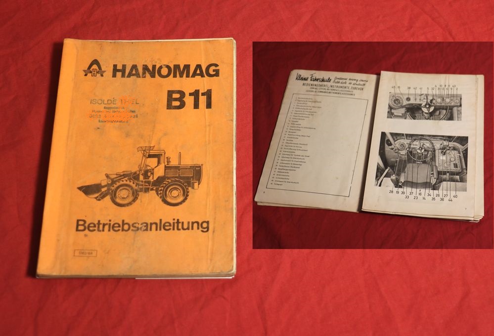 Hanomag B 11 Radlader Betriebsanleitung