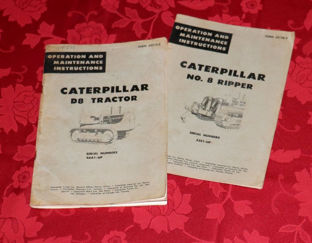 22034 CATERPILLAR D 8 Tractor Anleitung Raupe