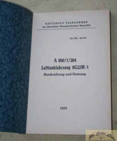 NVA   Lufttankfahrzeug 9G22M-1 , auf ZIL - 131