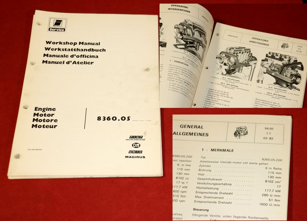 IVECO Motor 8360 Werkstatthandbuch