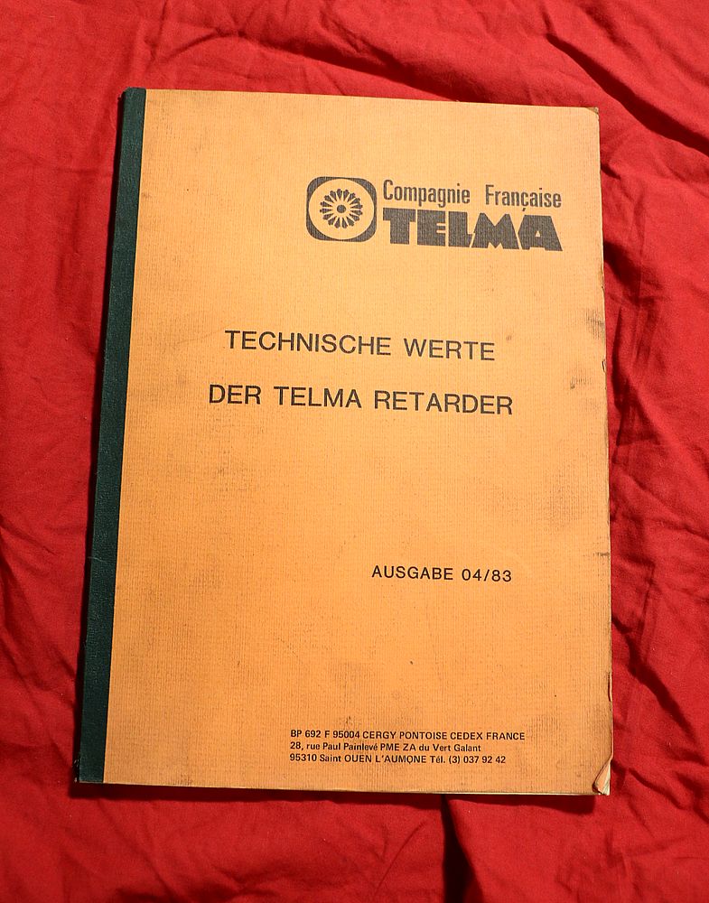 TELMA    Technische Werte , Retarder