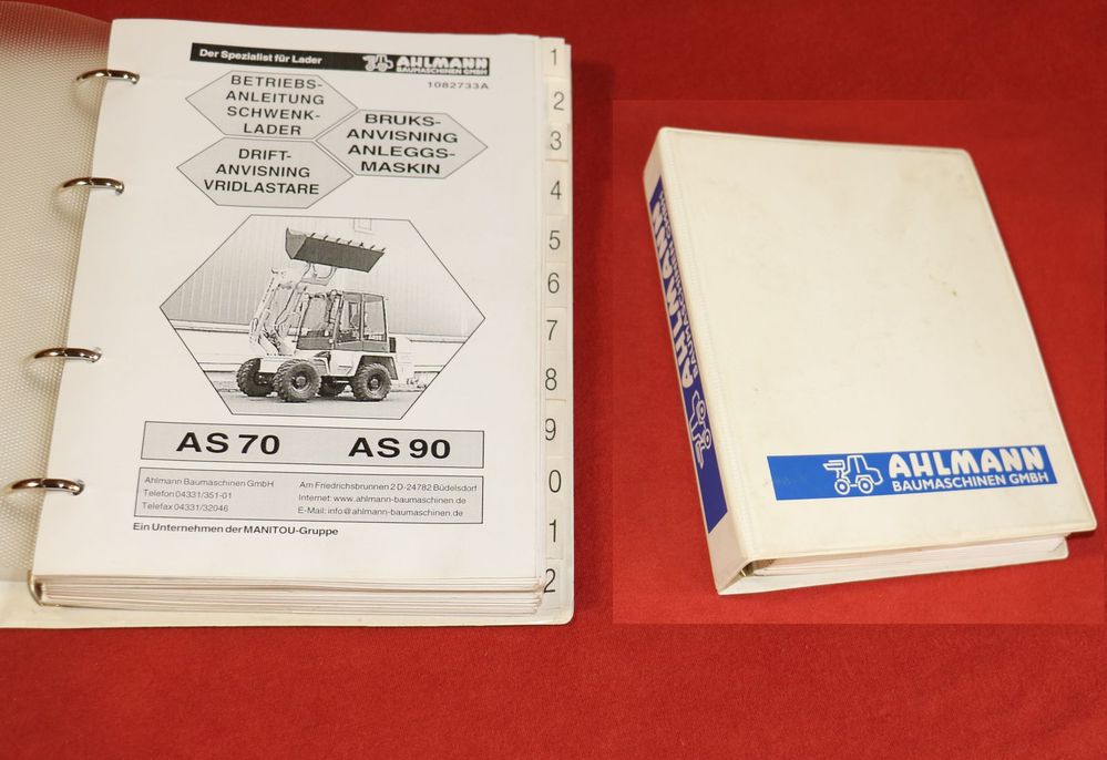 51105 Ahlmann Schwenklader AS 70 , AS  90 Anleitung