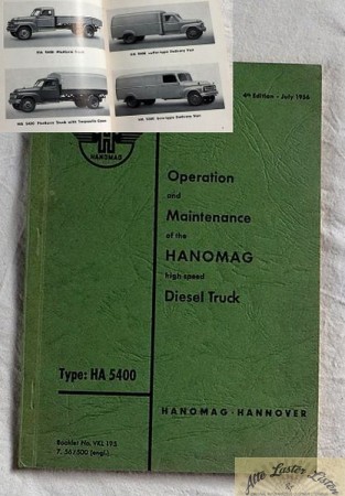 Hanomag  HA 5400  , Hanomag  L 28  ,  Text englisch !!