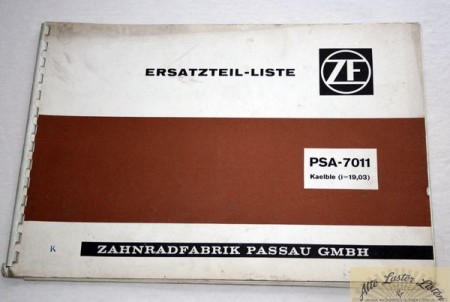 ZF  Planeten Starrachse   PSA - 7011       für Kaelble