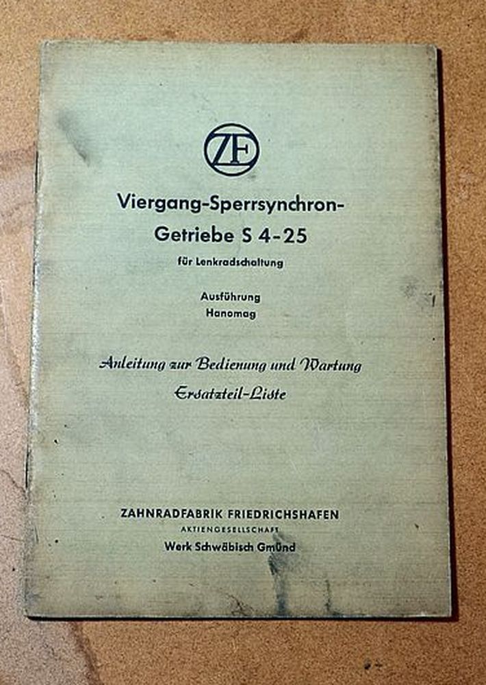 ZF Getriebe S 4-25 , Hanomag
