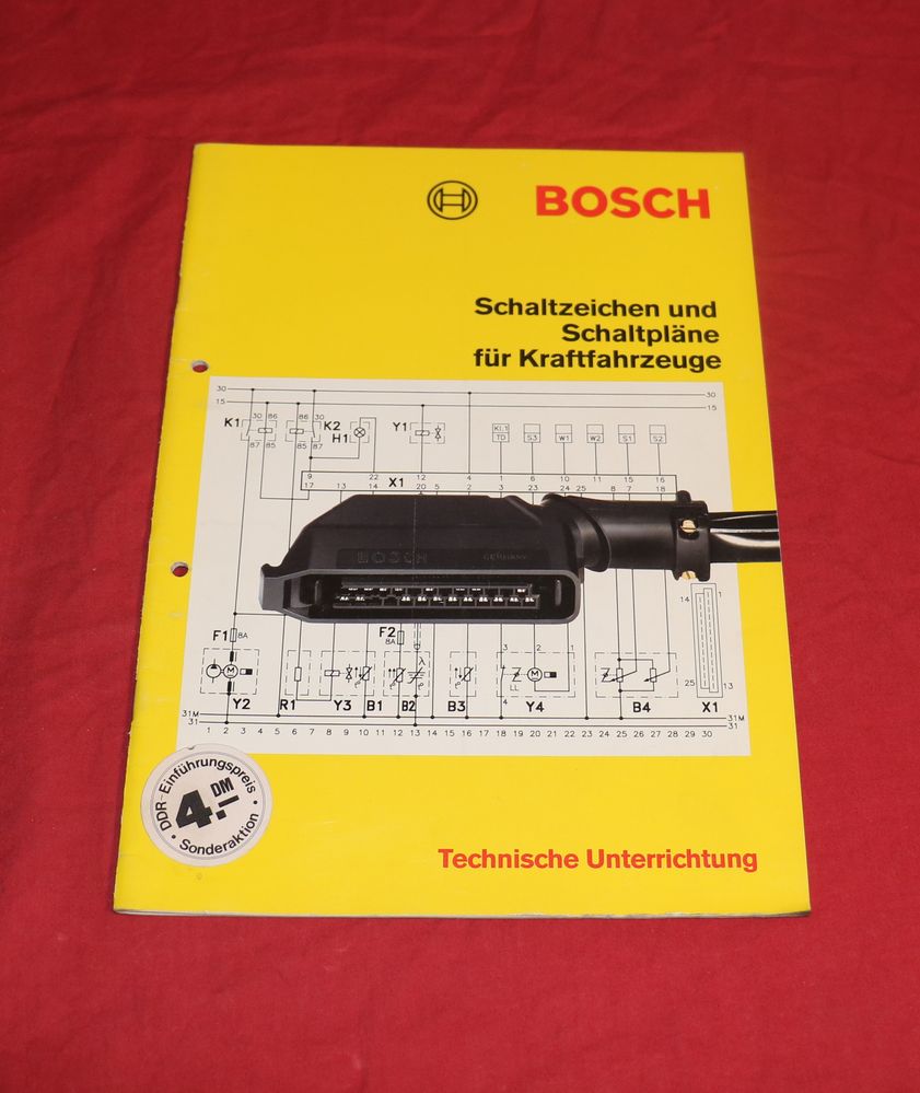 BOSCH Schaltzeichen und Schaltpläne für KFZ