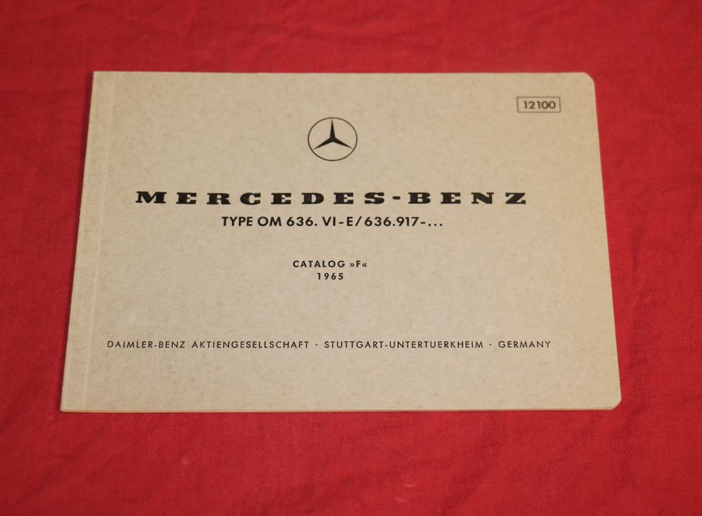 Mercedes OM 636 Dieselmotor Ersatzteilliste