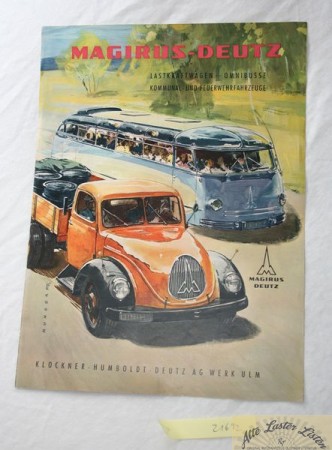 Programmübersicht Magirus Deutz 1955
