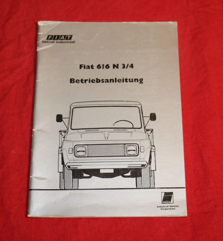 Fiat 616 N 3/4 Betriebsanleitung