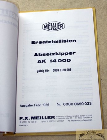 MEILLER    Absetzkipper    AK 14000