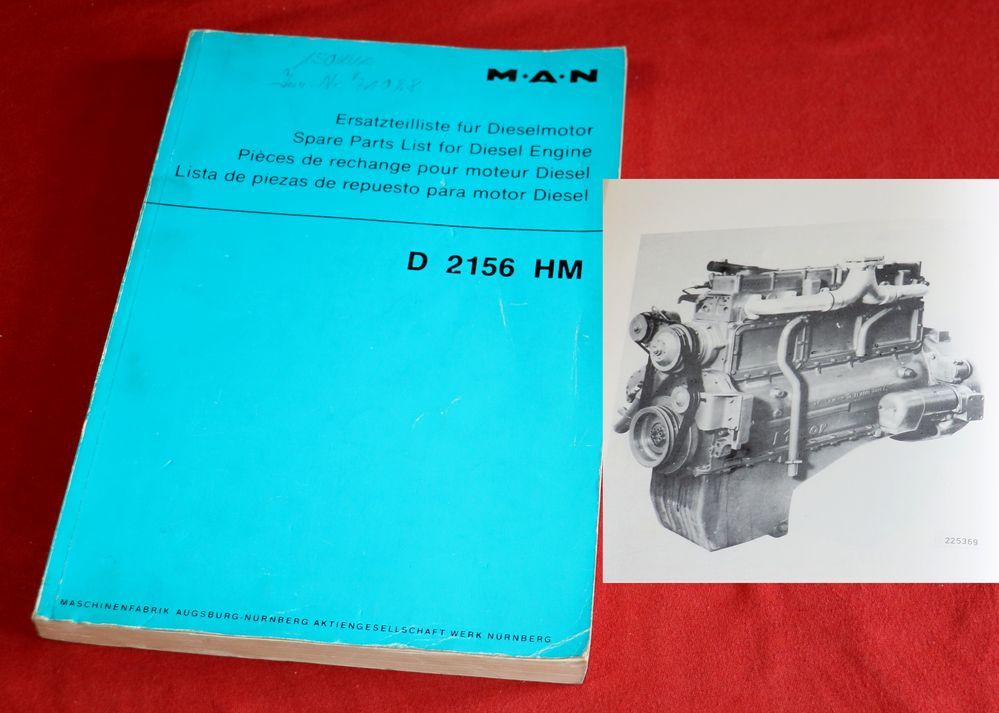 MAN Motor D 2156 HM , Ersatzteilliste