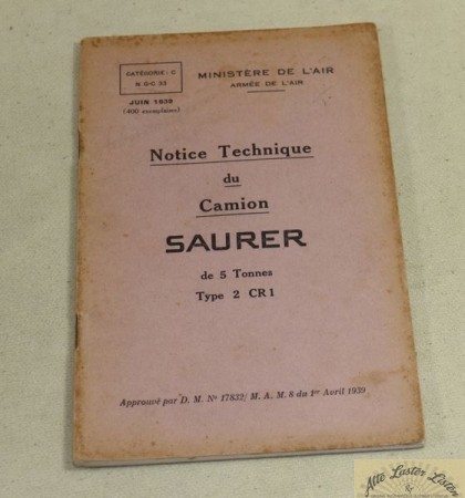 32554_betriebsanleitung_sonstige_lkw_busse_lkw_ausland_steyr_saurer_mowag__bBUVenpharI2gz SAURER  Typ 2 CR 1  camion 5 tonnes   , Armee de L\"Air