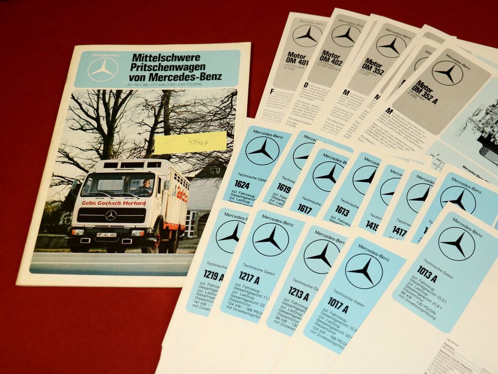 49407 Mercedes Mittelschwere Pritschenwagen 10 - 16 t  , Prospekt