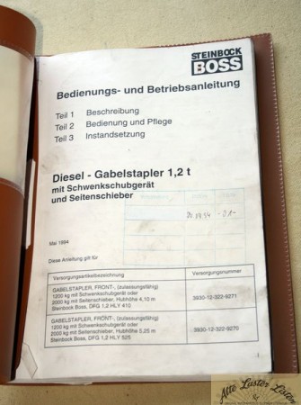 Diesel Gabelstapler Steinbock  Boss     DFG  1,2 HLY