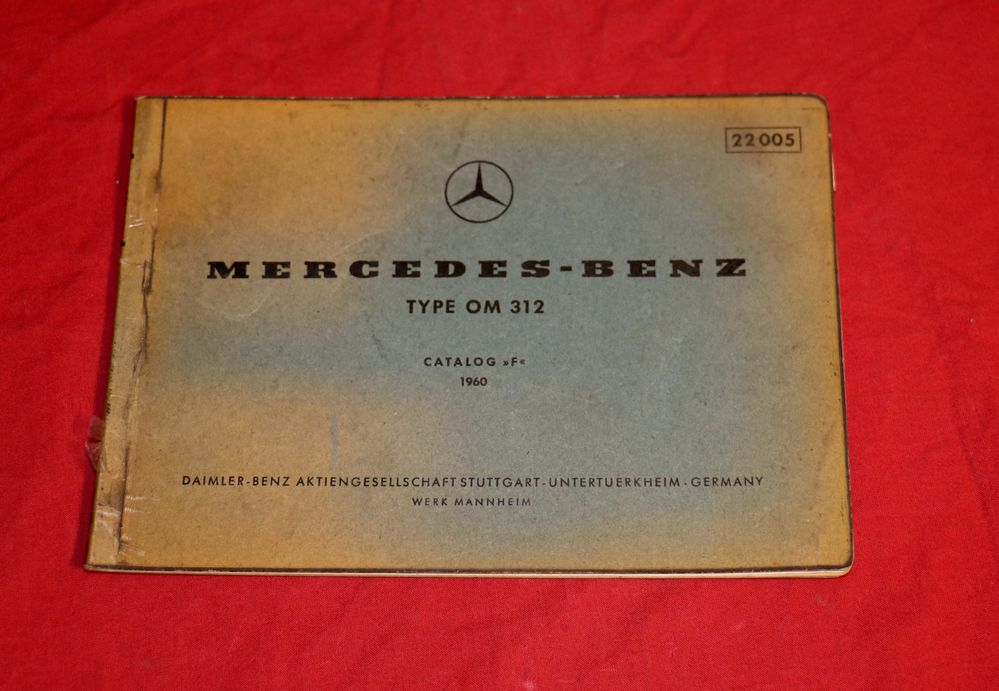 Mercedes Motor OM 312 Bild Ersatzteilliste